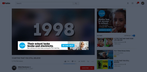 Quảng cáo banner Youtube 3 Quảng cáo banner Youtube a-z